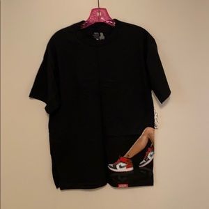 Black kicks t shirt